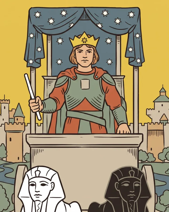 Fragment ilustracji karty Rydwan
