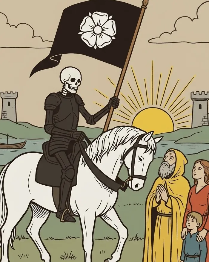 Fragment ilustracji karty Śmierć