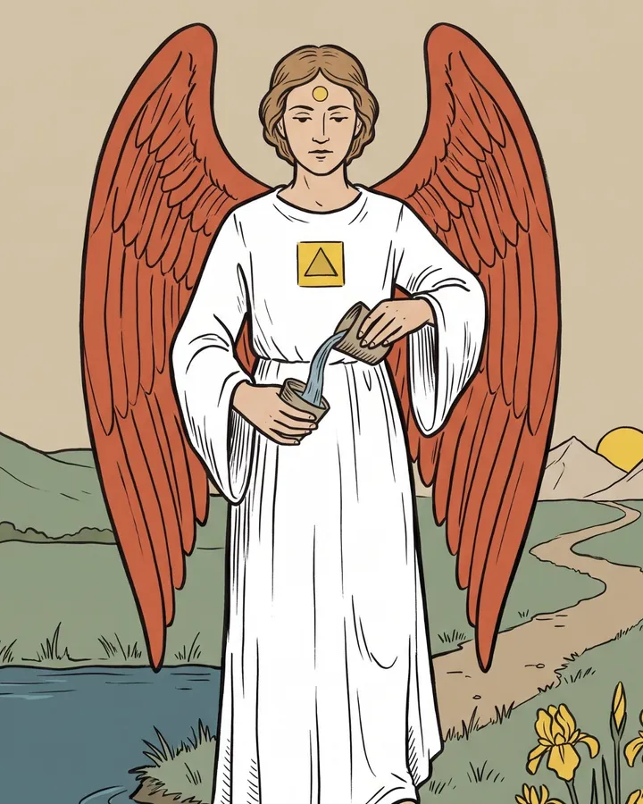 Fragment ilustracji karty Umiarkowanie