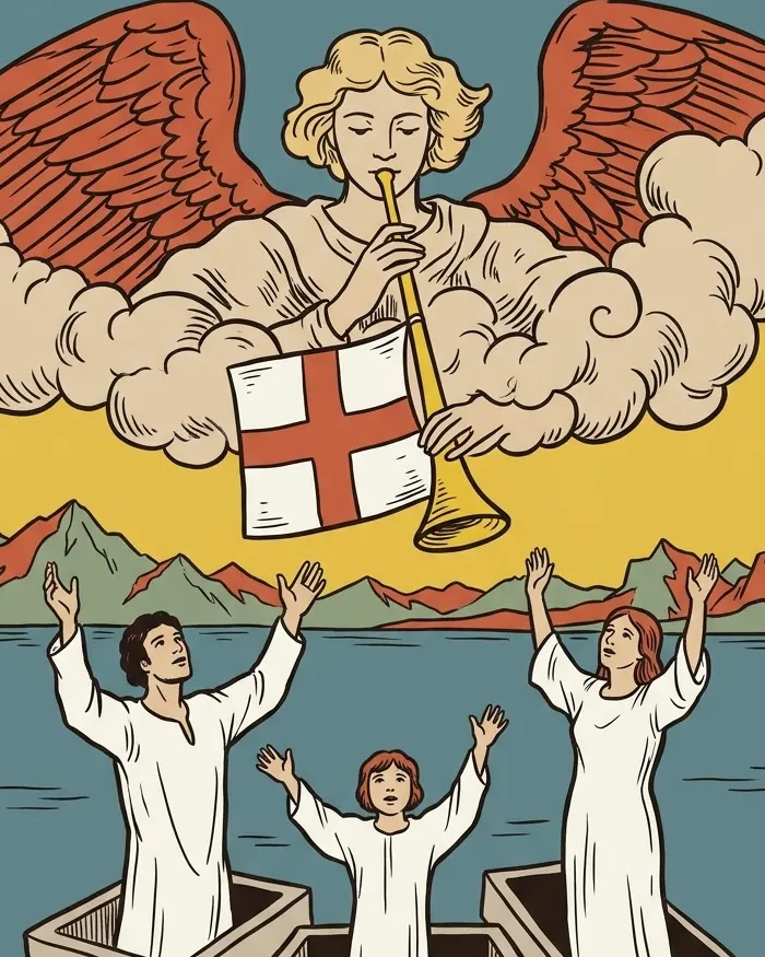 Fragment ilustracji karty Sąd