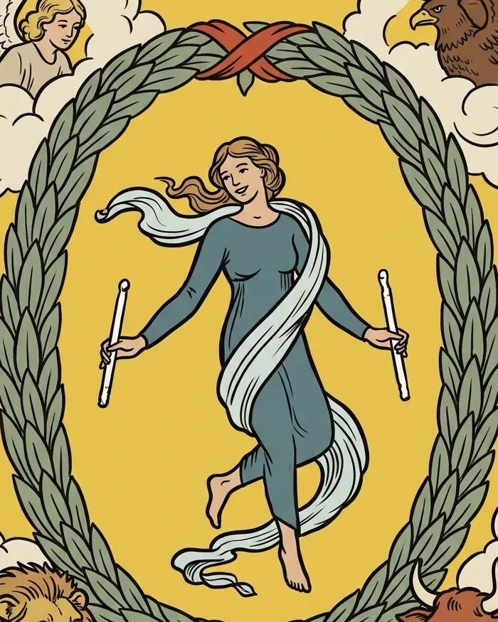 Fragment ilustracji karty Świat